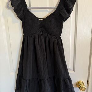 Black Babydoll Mini Dress